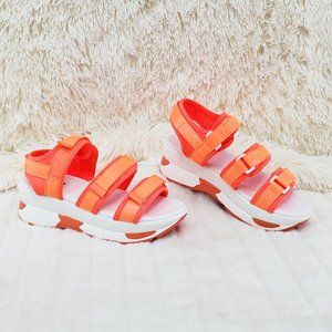 Summer Sneakers Harness Sandals Orange